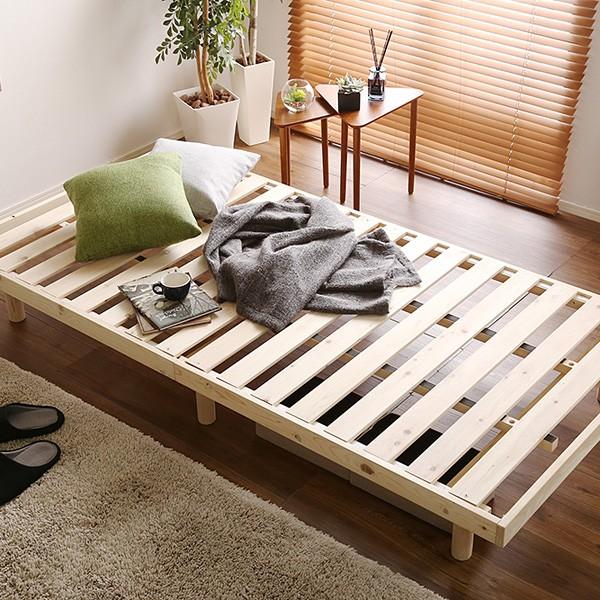 ポイント10倍】 すのこベッド シングル ひのき フレームのみ 脚 足