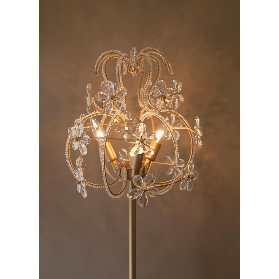 シャンデリア 3灯 LED対応 E12 スタンドライト フロアライト 置き型