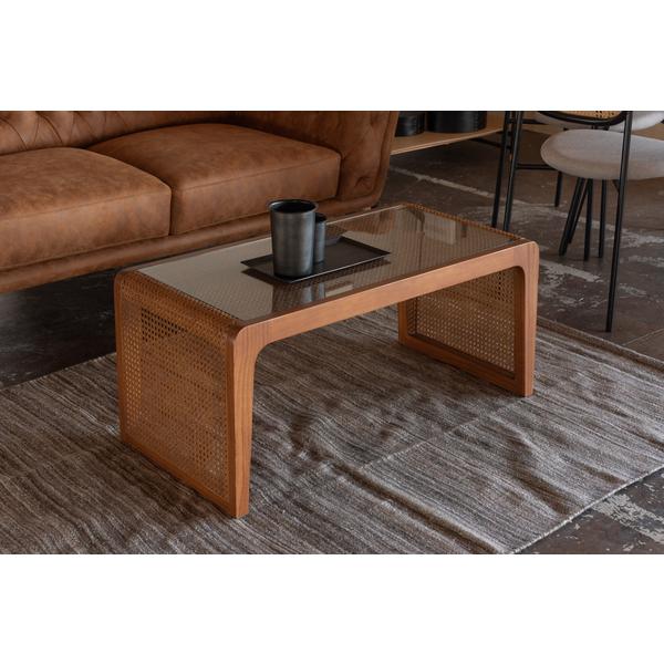 東谷 センターテーブル アジアン ガラス天板 シンプル リゾート風