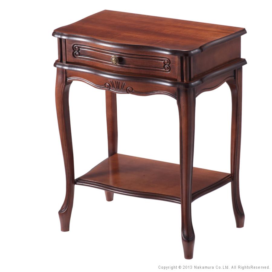 サイドチェスト コンソールテーブル 棚 収納 チェスト 1段 引き出し 猫