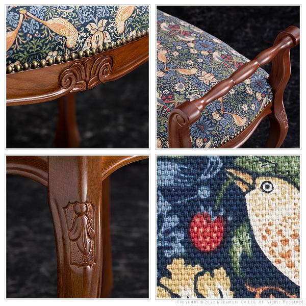 スツール 肘つき ひじ付き アーム付き 椅子 腰掛け 猫脚 ヨーロピアン