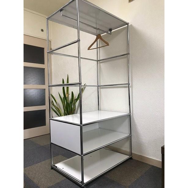 USM USM Haller ハラーシステム 1列5段 ワードローブ ピュアホワイト