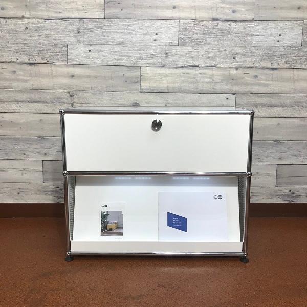 USM USM Haller ハラーシステム 1列2段ガラス天板サイドボード