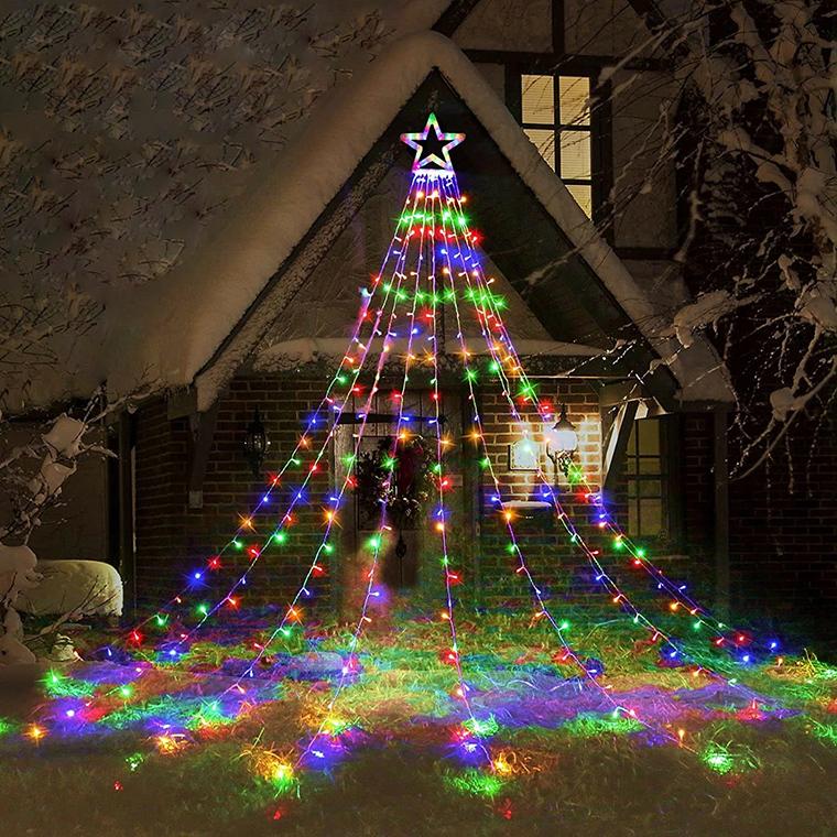 DENKO HOME（電光ホーム） イルミネーション ソーラー式 ドレープ