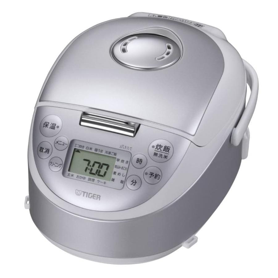 炊飯器 タイガー魔法瓶 IHジャー炊飯器 炊きたて 3合 スチールホワイト