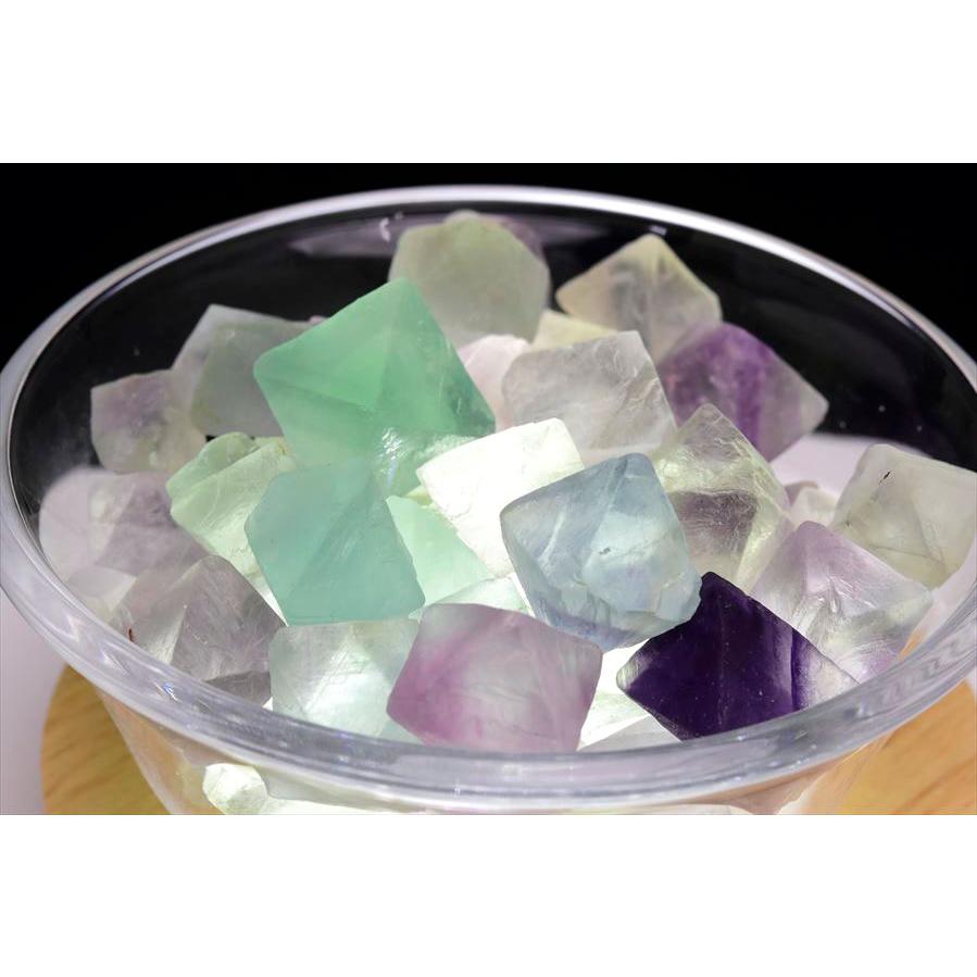 フローライト (約300g) 八面体 原石 詰め合わせ アソート マルチカラー