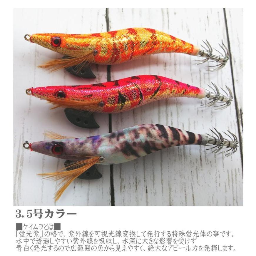 エギセット 10本入 オールケイムラコーティング ラトル入 無 エギング