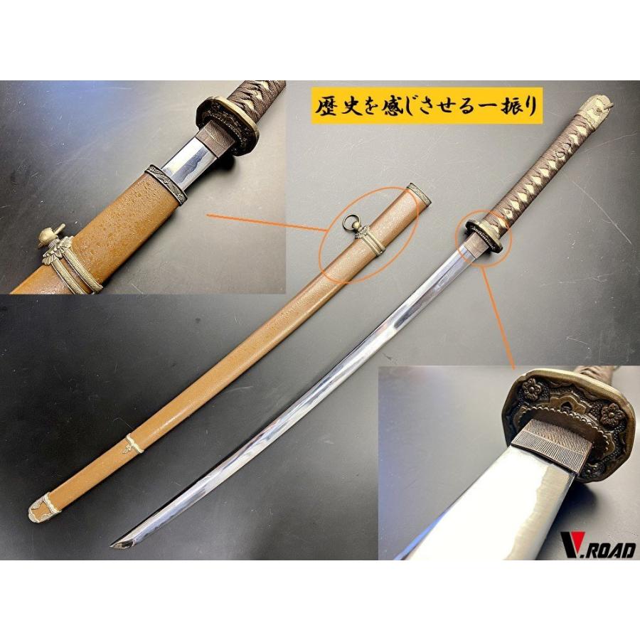 模造刀 軍刀 陸軍大刀 軍茶柄・軍茶木鞘 GN-3 : 岐阜関刃物工房V.ROAD