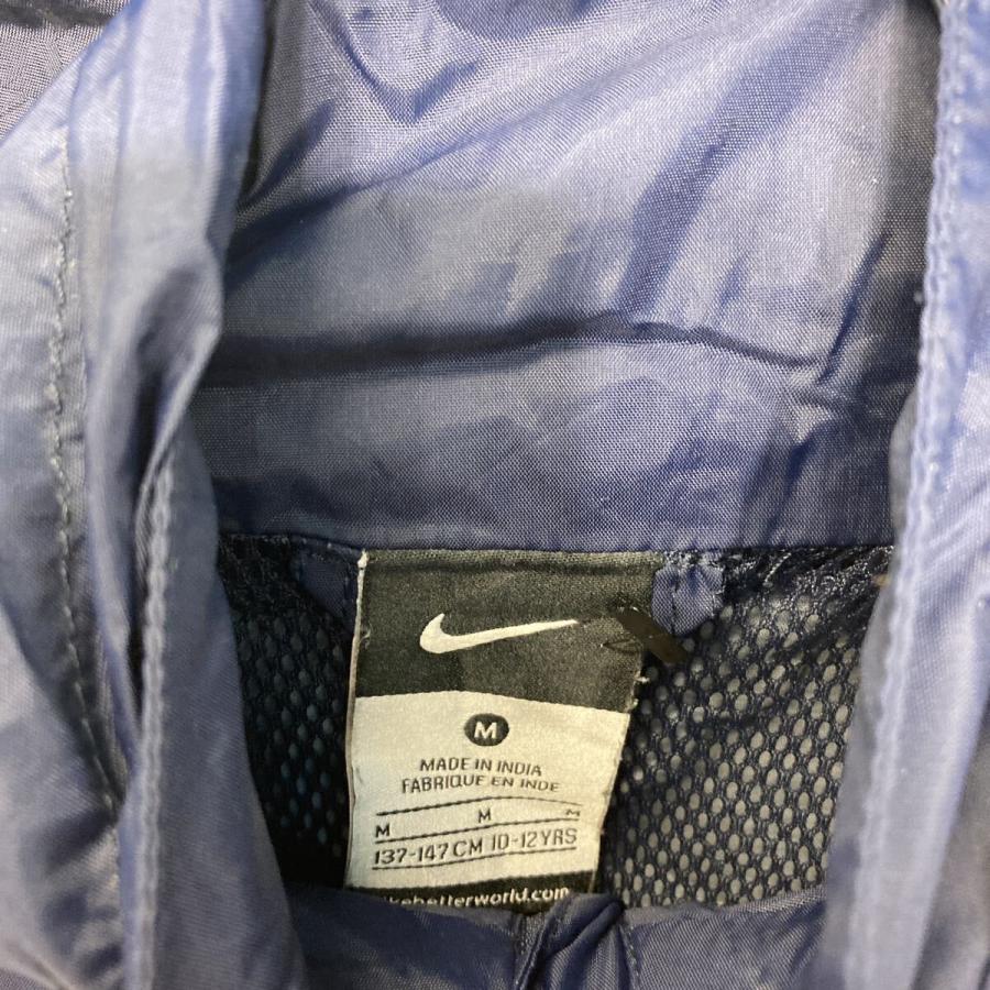 NIKE ナイロン ジャケット ナイキ キッズ M ネイビー ブルゾン