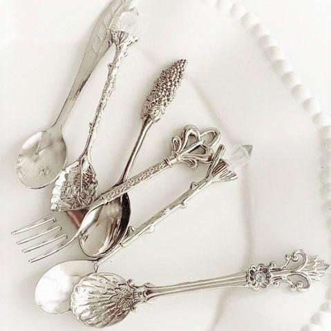 クラシカル デザートカトラリー6本セットSV おしゃれ シルバー 食器