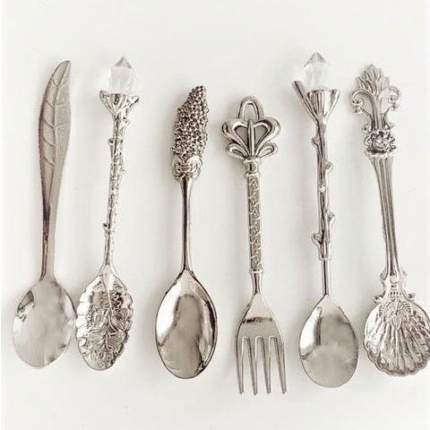 クラシカル デザートカトラリー6本セットSV おしゃれ シルバー 食器