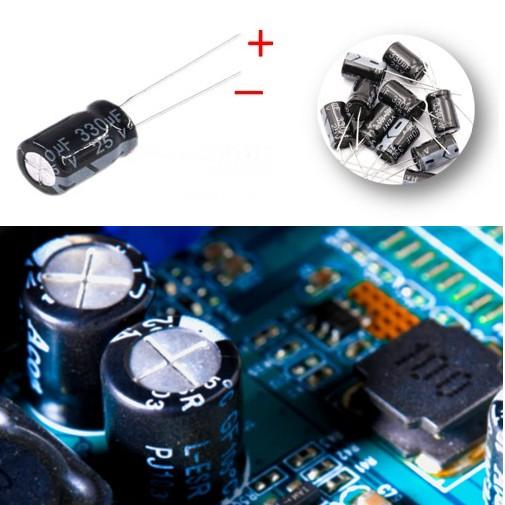 並行輸入品】電解コンデンサ 24種類 500個入り 0.1 UF-1000 UF 10V/16V