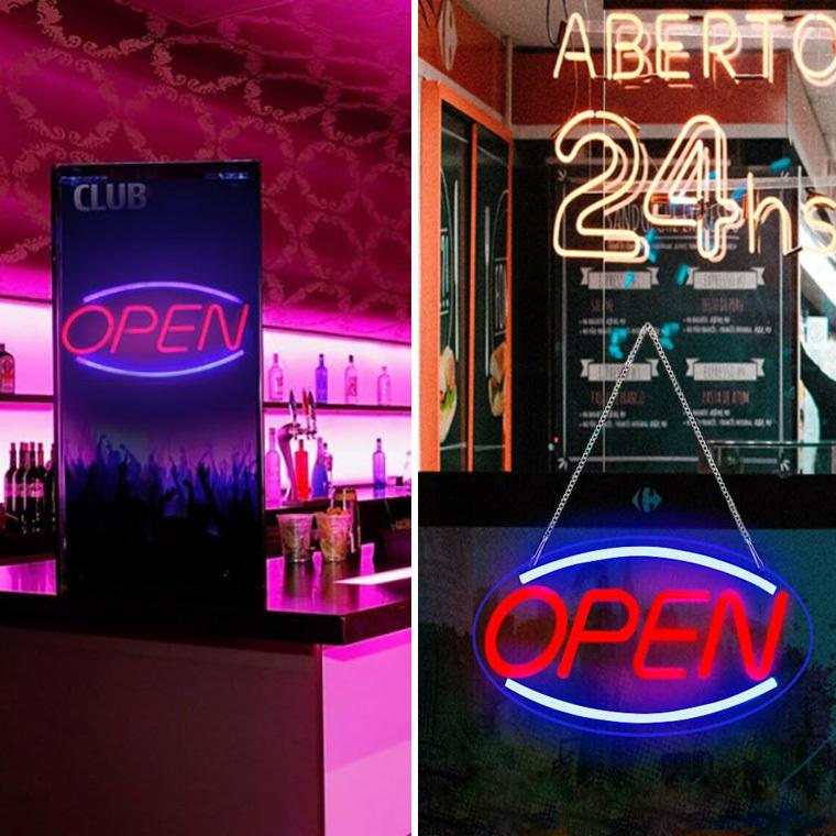 DENKO HOME（電光ホーム） LED看板 open ネオン 看板 ネオンサイン USB