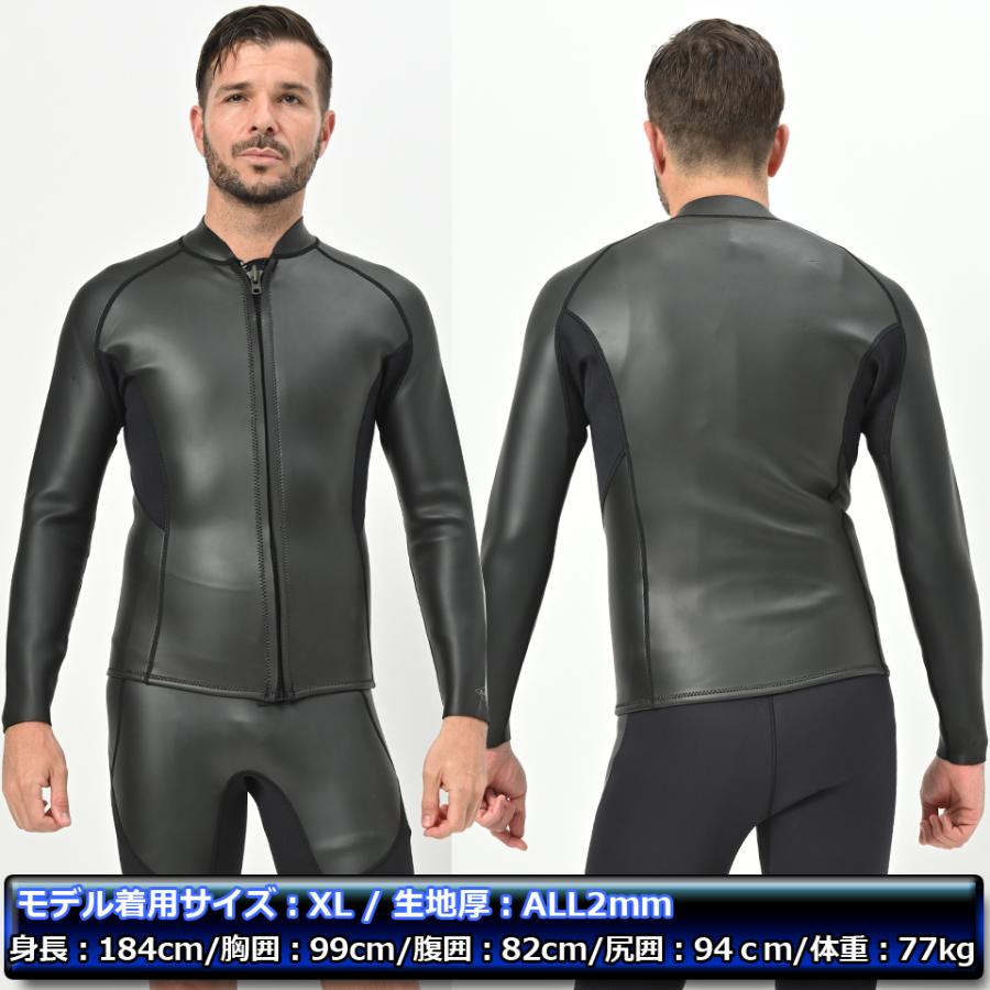 ANDNEWYOU メンズ タッパー 2mm 長袖タッパー スキンタッパー