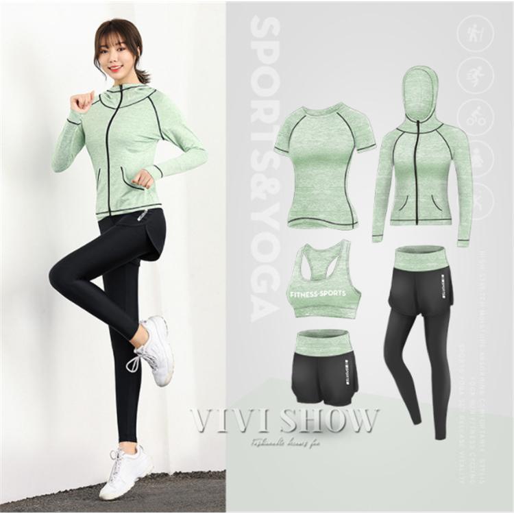 レディース 5点 セットスポーツウェア ランニング ウォーキング ヨガ