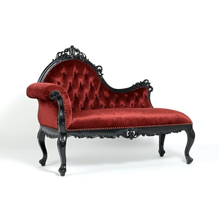 カウチソファ 2人掛けソファ ベンチソファ ロココ調 英国アンティーク