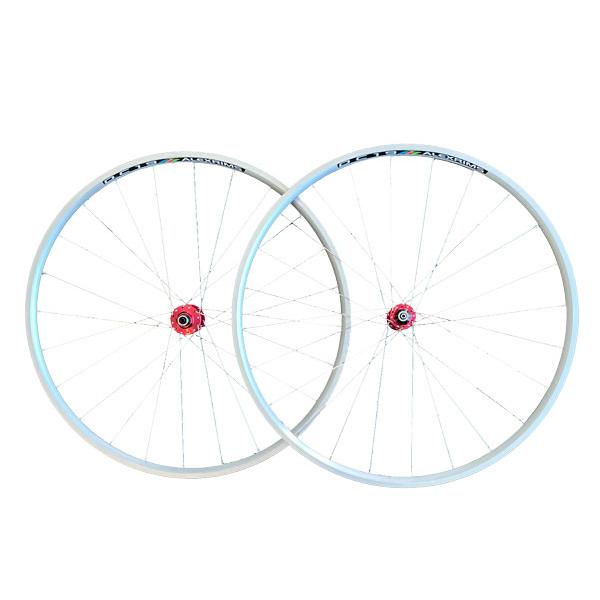 特価 自転車 ホイールセット ブラック シルバー 700Cホイル 8・9速用