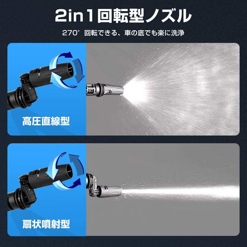 セール価格」高圧洗浄機 コードレス 充電式 洗浄機 洗車機 強力噴射
