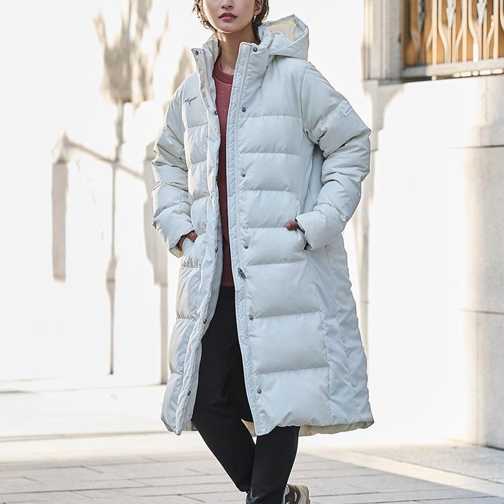 MIZUNO（ミズノ） ダウンコート レディース ハイブリッド ロングコート