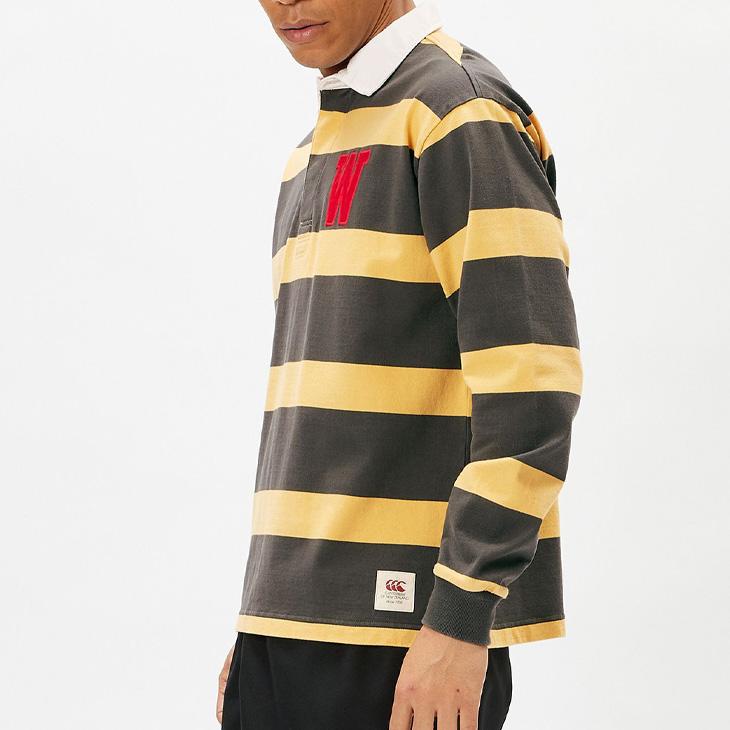 カンタベリー（Canterbury） ラガーシャツ 長袖 ポロシャツ ボーダー柄