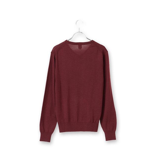 AOYAMA 【洋服の青山】毛玉になりにくい ウール100% Vネック セーター