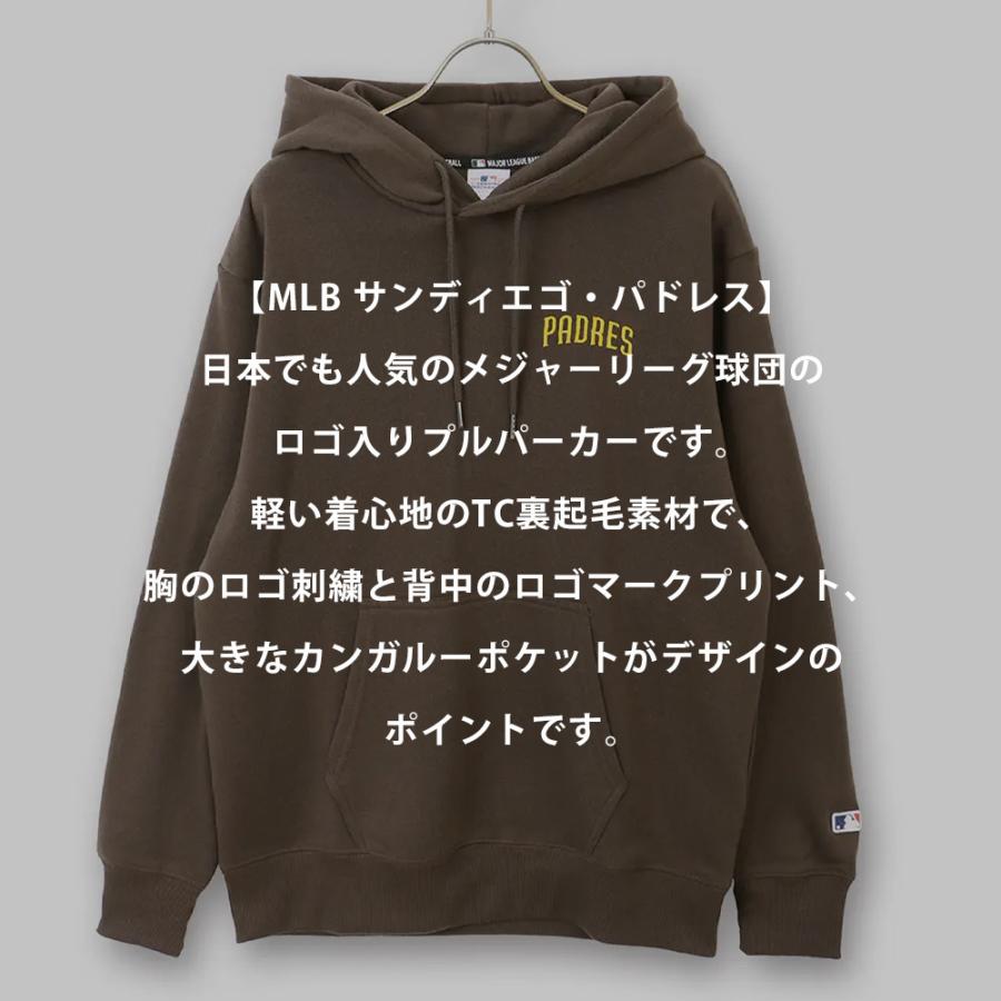 AOYAMA 【洋服の青山】MLB 裏起毛プルパーカー 長袖 メンズ 秋冬