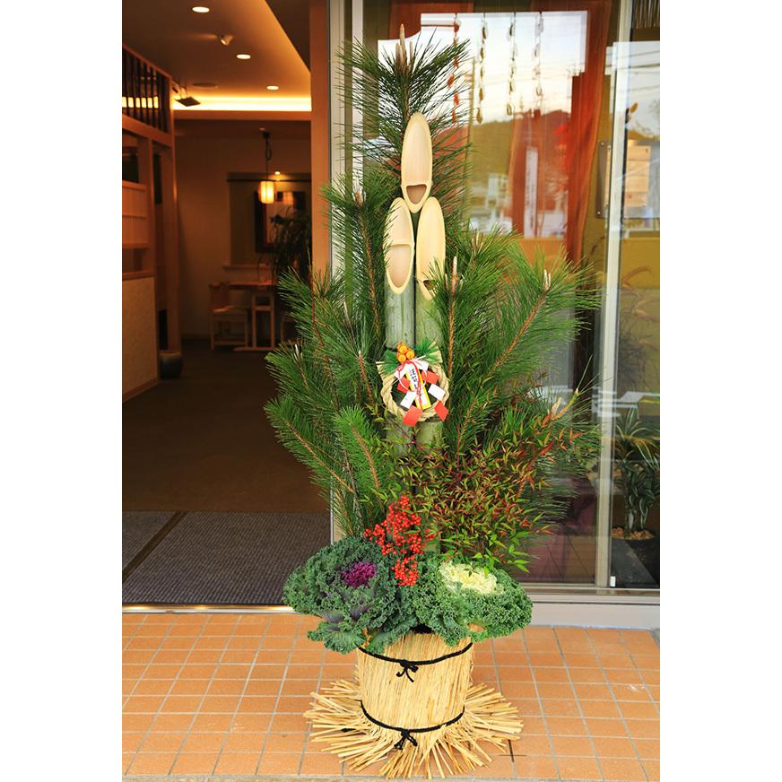 年内まだ間に合う 迎春：天然素材 至高門松一対*(1.5m)(150cm)お正月