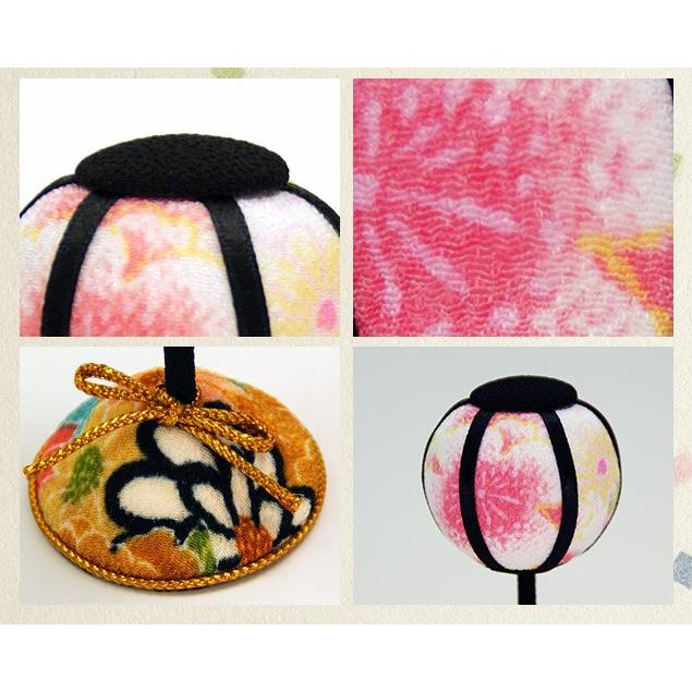 大阪長生堂 和柄ぼんぼり （8.5cm） 一対 雛人形 小道具 道具 自由に