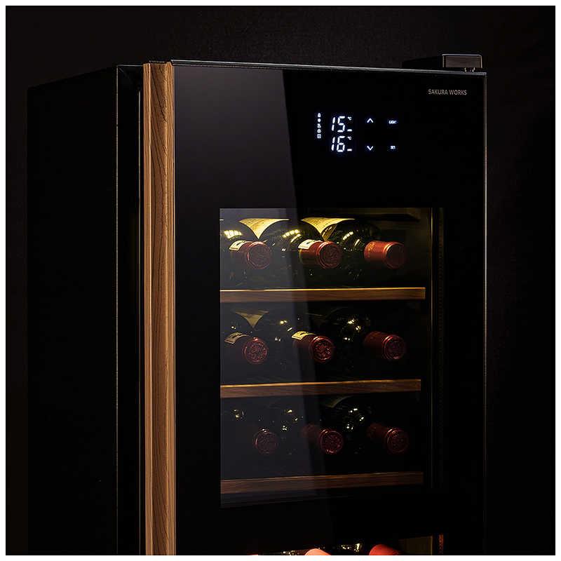 さくら製作所 氷温M5 2温度 日本酒＆ワインセラー 38本 ブラック