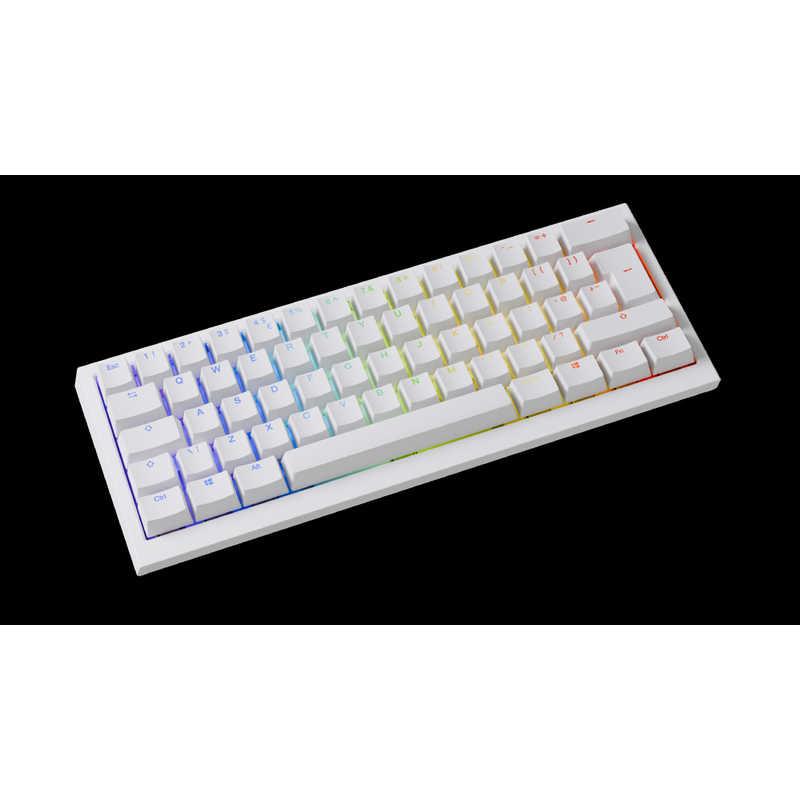 Ducky ゲーミングキーボード One X Mini Wireless Pure White 60％ AI