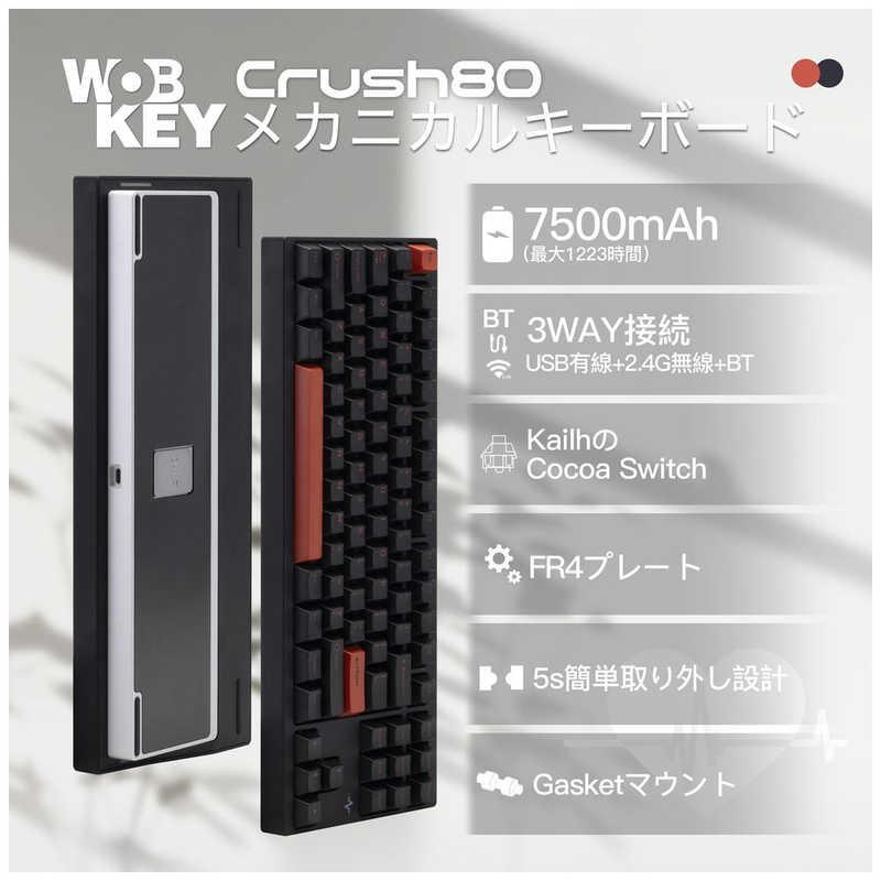 KIBU Wobkey Crush 80 Pro Black(有線・ワイヤレス/Bluetooth・USB