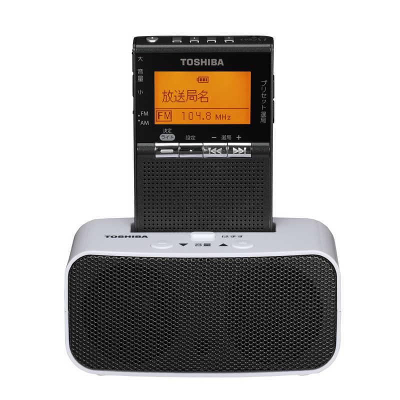 TOSHIBA（東芝） ポータブルラジオ ワイドFM対応 ブラック TY-SPR8(KM