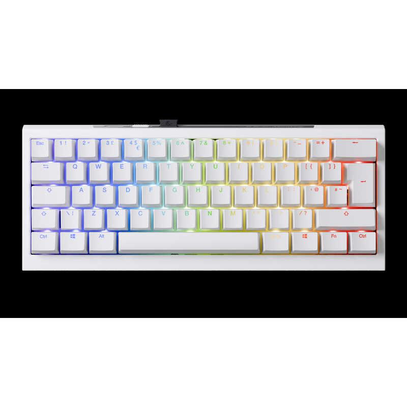 Ducky ゲーミングキーボード One X Mini Wireless Pure White 60％ AI