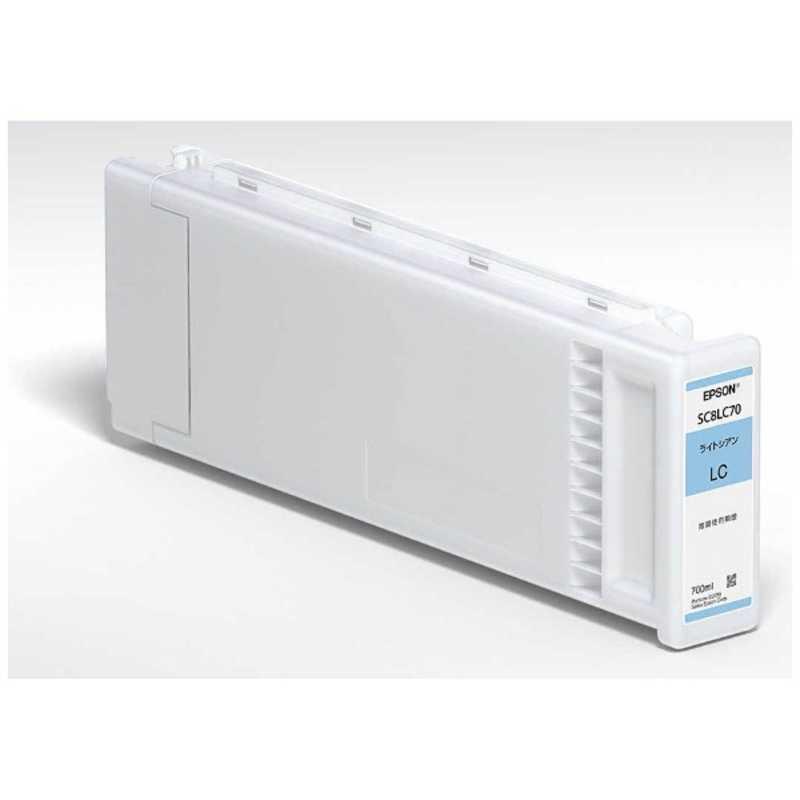 エプソン（EPSON） 「純正」インクカートリッジ(ライトシアン) SC8LC70