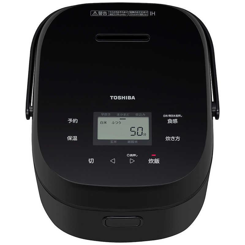 東芝 TOSHIBA 炊飯器 5.5合 IHジャー ガラスタッチパネル ブラック RC