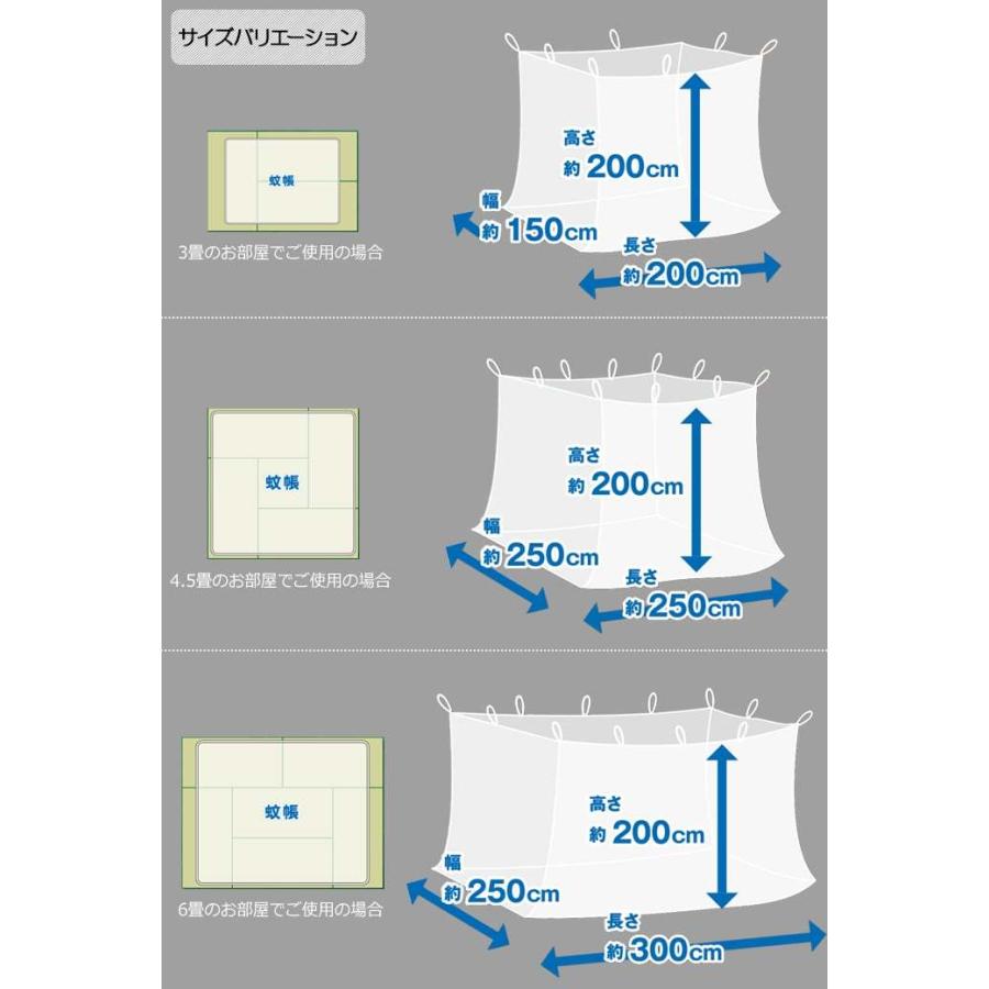 大島屋 蚊帳 かや モスキートネット カヤ 虫よけ 虫除け つり下げ