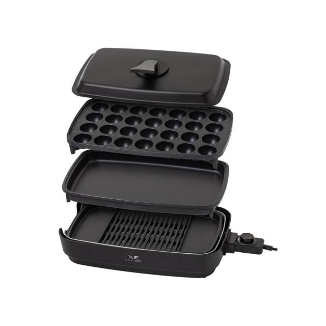 山善（YAMAZEN） ホットプレート XGRILL TRIPLE YHP-TX130(B