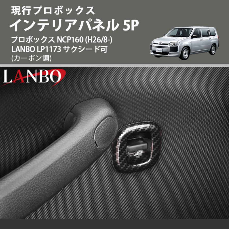 現行プロボックス (カーボン調) インテリアパネル 5P プロボックス