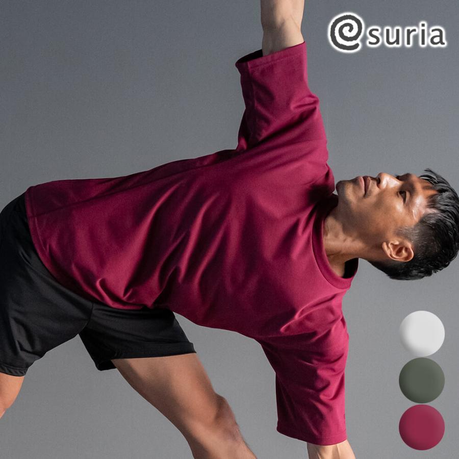 suria（スリア） ヨガウェア トップス ヨガ 半袖 メンズ ユニセックス