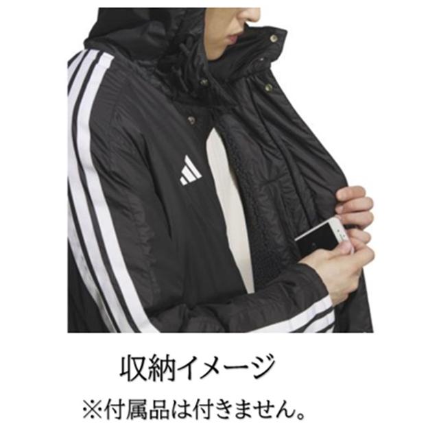 adidas（アディダス） ベンチコート ロングボアコート 名入れ刺繍1段