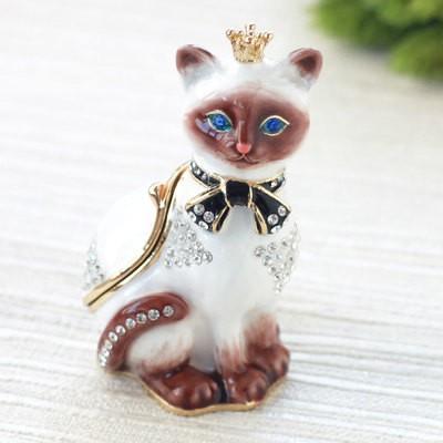 東京銀座PICALS 【正規品】 クラウンキャット 猫 王冠 小物入れ