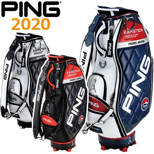 PING（ピン） キャディバッグ CB-C202 メンズ ホワイト/ネイビー 9.5
