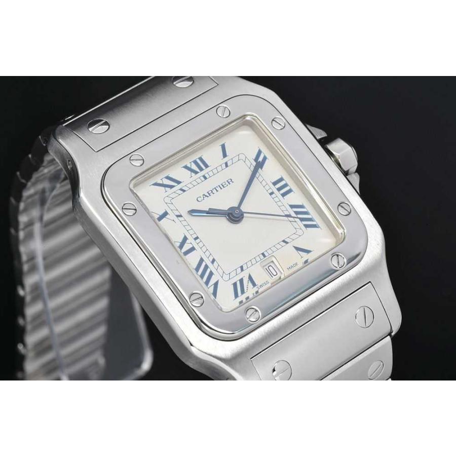SANTOS DE CARTIER カルティエ 987901 サントスガルベ LM メンズ SS