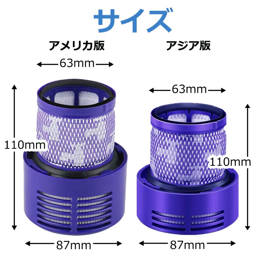 ダイソン 掃除機 フィルター V10 互換品 2個セット SV12 dyson