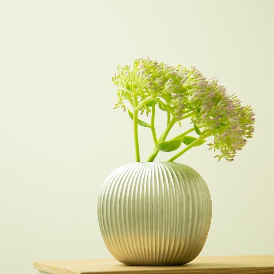 能作 フラワーベース - suzu りんご 505110◇NOUSAK のうさく 錫100