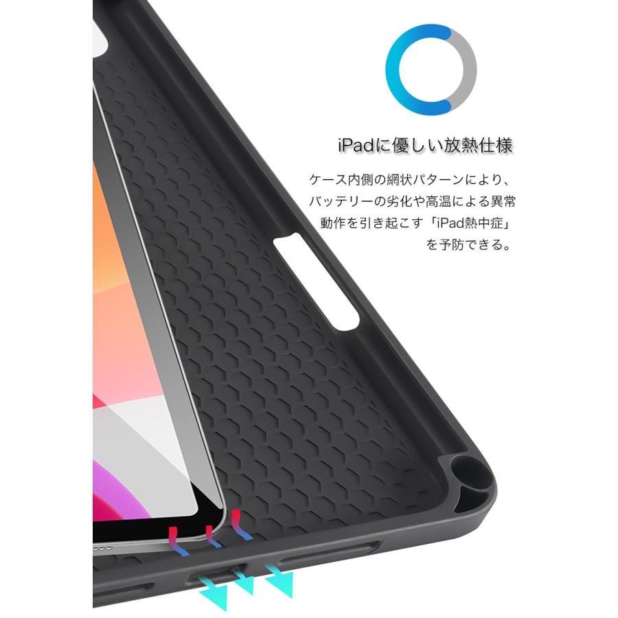 iPad mini 7 6 5 ケース ペンホルダー付き 第7 第6 世代 おしゃれ 耐