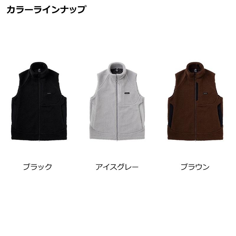 ダイワ DJ-5822 ボアフリースベスト アイスグレー L 【在庫限り特価
