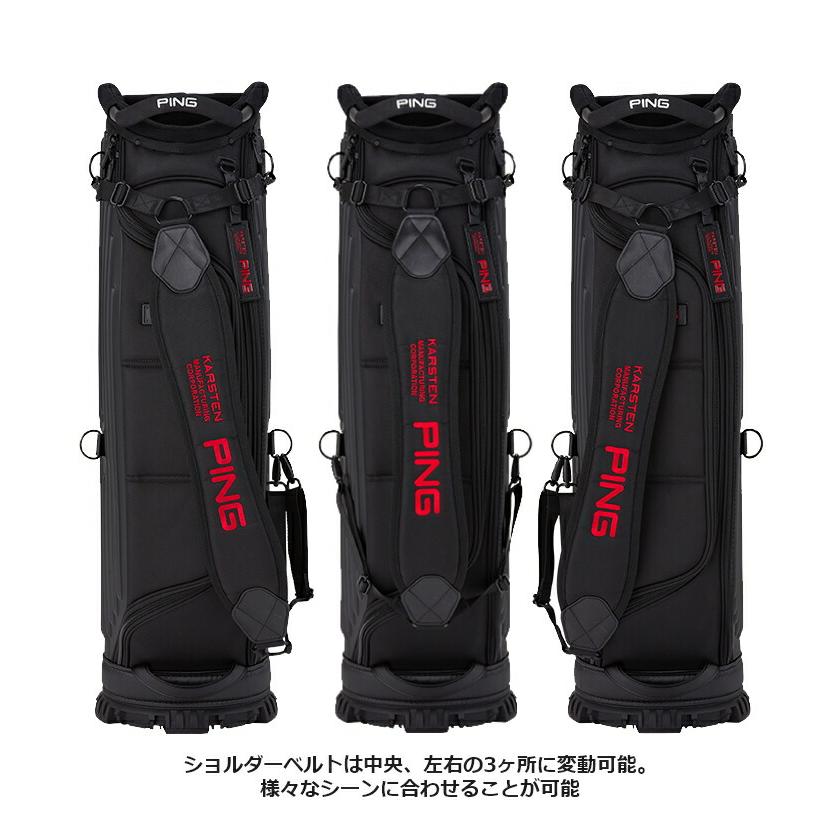 PING（ピン） キャディバッグ ワンポケット ブラック 9.5インチ 4.9kg