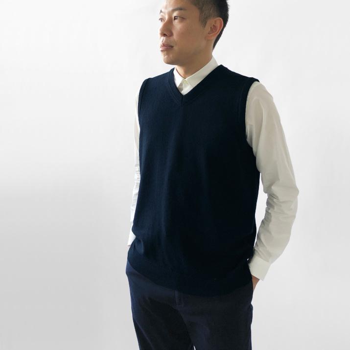 PRODIGAL（プロディガル） カシミヤ 100％ メンズ Vネック ベスト M L
