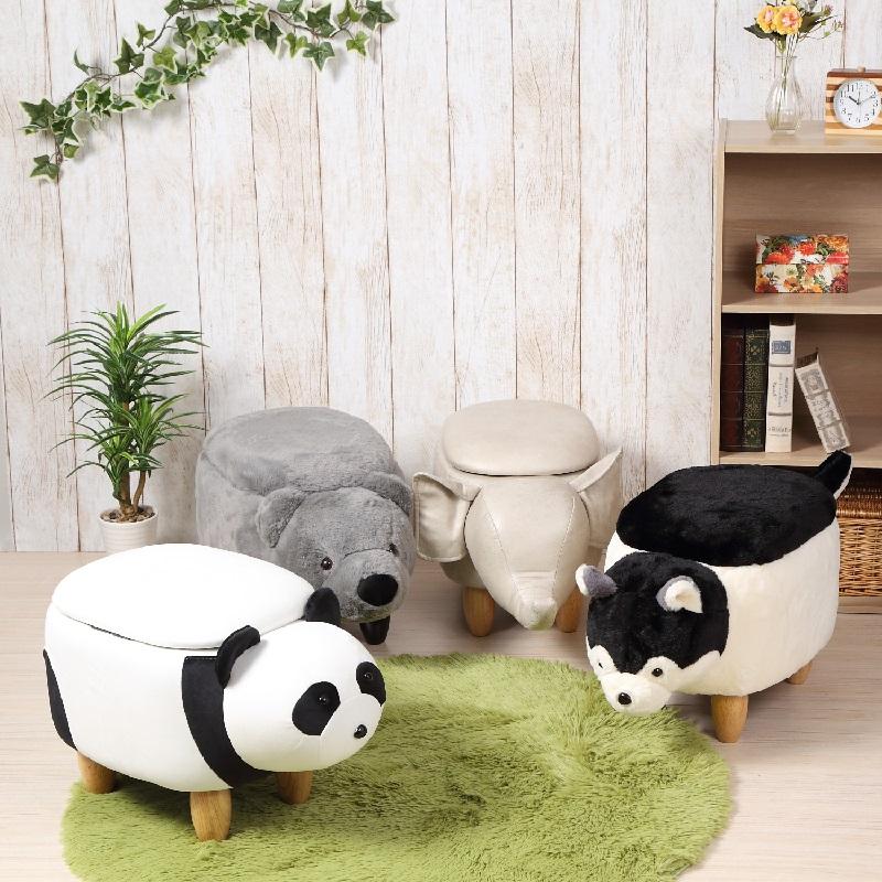 アニマルスツール 収納つき 柴犬 しば 犬 送料無料 収納 スツール